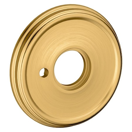 Baldwin Privacy Pair Rosettes Lifetime Satin Brass 5134.044